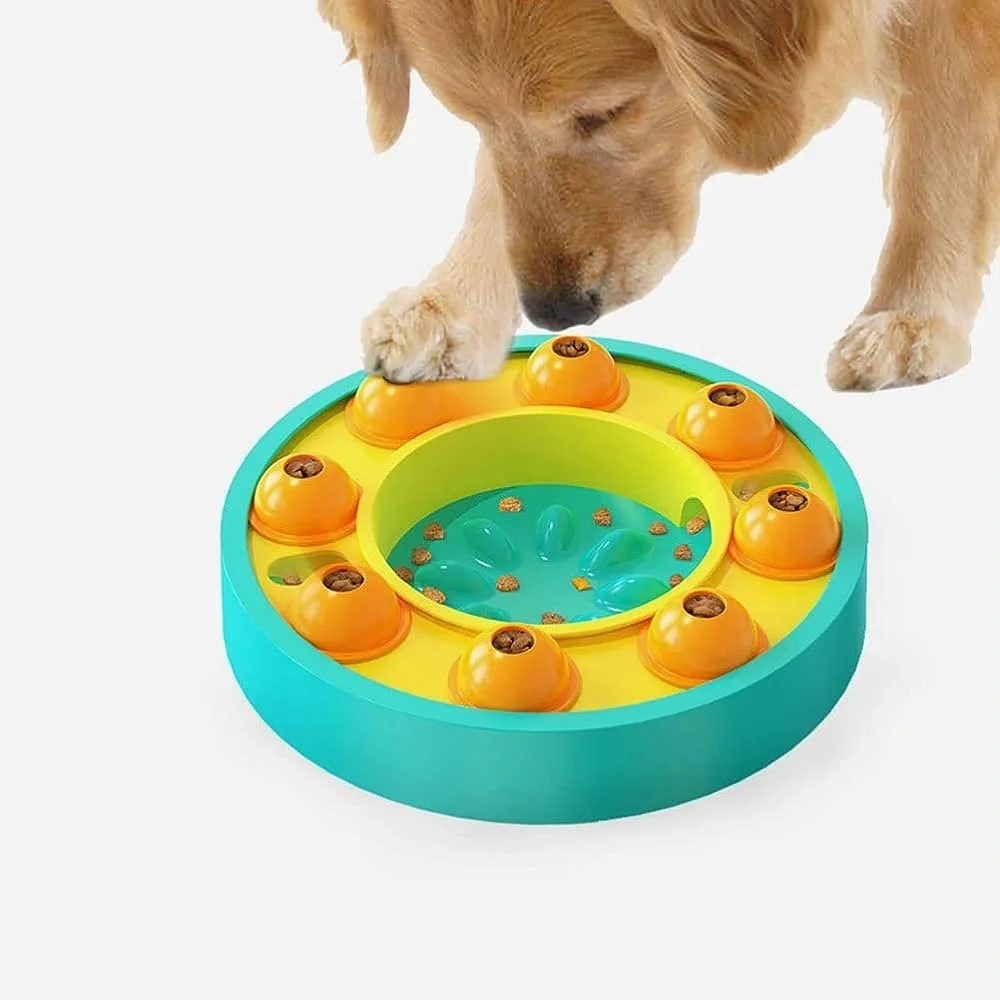 Slow Feeder Dog Bowl Enrichment Memory Training Puzzle Interactive Pet Toy